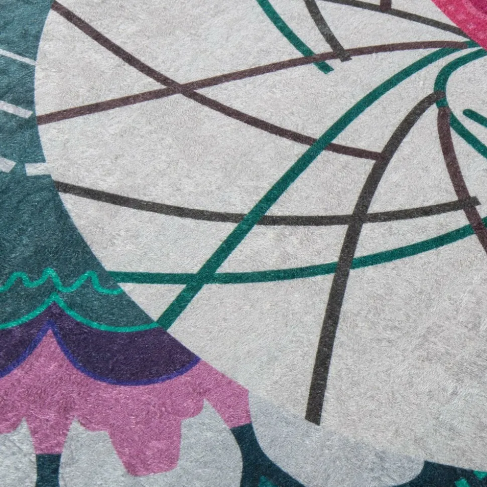 UNAMOURDETAPIS - Tapis de chambre 160x230 lyn11 psykai multicolore, facile d'entretien