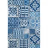 UNAMOURDETAPIS - Tapis de cuisine 80x120 lyn11 6men bleu, facile d'entretien