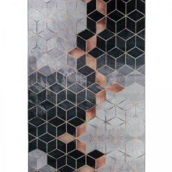 UNAMOURDETAPIS - Tapis de chambre 160x230 lyn11 grafik blanc, facile d'entretien