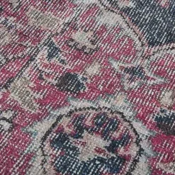 UNAMOURDETAPIS - Tapis de cuisine 80x120 lyn11 meda 1 bordeaux, facile d'entretien