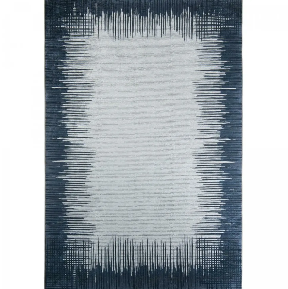 UNAMOURDETAPIS - Tapis de cuisine 80x120 lyn11 flona noir, facile d'entretien