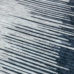 UNAMOURDETAPIS - Tapis de cuisine 80x120 lyn11 flona noir, facile d'entretien