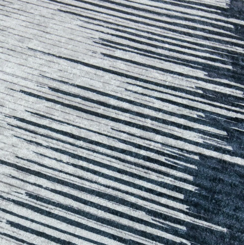 UNAMOURDETAPIS - Tapis de cuisine 80x120 lyn11 flona noir, facile d'entretien