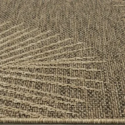 UNAMOURDETAPIS - Tapis extérieur intérieur 60x90 lyn13 reza aspect jute motif feuilles