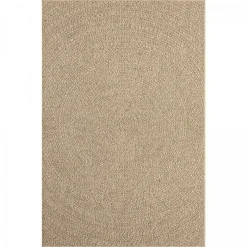 UNAMOURDETAPIS - Tapis extérieur intérieur 140x200 lyn13 rezy aspect jute motif rond ton sur ton
