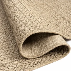 UNAMOURDETAPIS - Tapis extérieur intérieur 140x200 lyn13 reza aspect jute motif arc-en-ciel ton sur ton