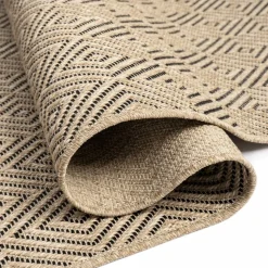 UNAMOURDETAPIS - Tapis extérieur intérieur 80x150 lyn13 rezy aspect jute ton sur ton