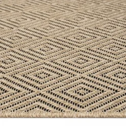 UNAMOURDETAPIS - Tapis extérieur intérieur 80x150 lyn13 rezy aspect jute ton sur ton