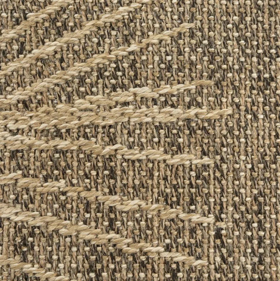 UNAMOURDETAPIS - Tapis extérieur intérieur 120x170 lyn13 reza aspect jute motif feuilles