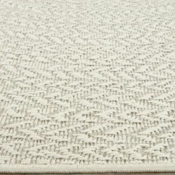 UNAMOURDETAPIS - Tapis extérieur intérieur rond ø120 lyn13 rezy aspect jute motif rond ton sur ton