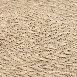 UNAMOURDETAPIS - Tapis extérieur intérieur 120x170 lyn13 rezy aspect jute motif rond ton sur ton