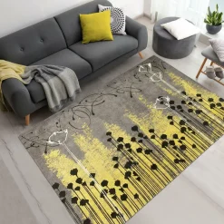 UNAMOURDETAPIS - Tapis salon 200x280 joln gris , tapis en coton