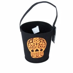 URBAN LIVING - Décoration d'halloween - seau à bonbons squelette - jaune