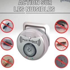 VENTEO - Pest reject pro - lot de 2 - répulsif nuisibles repulse power