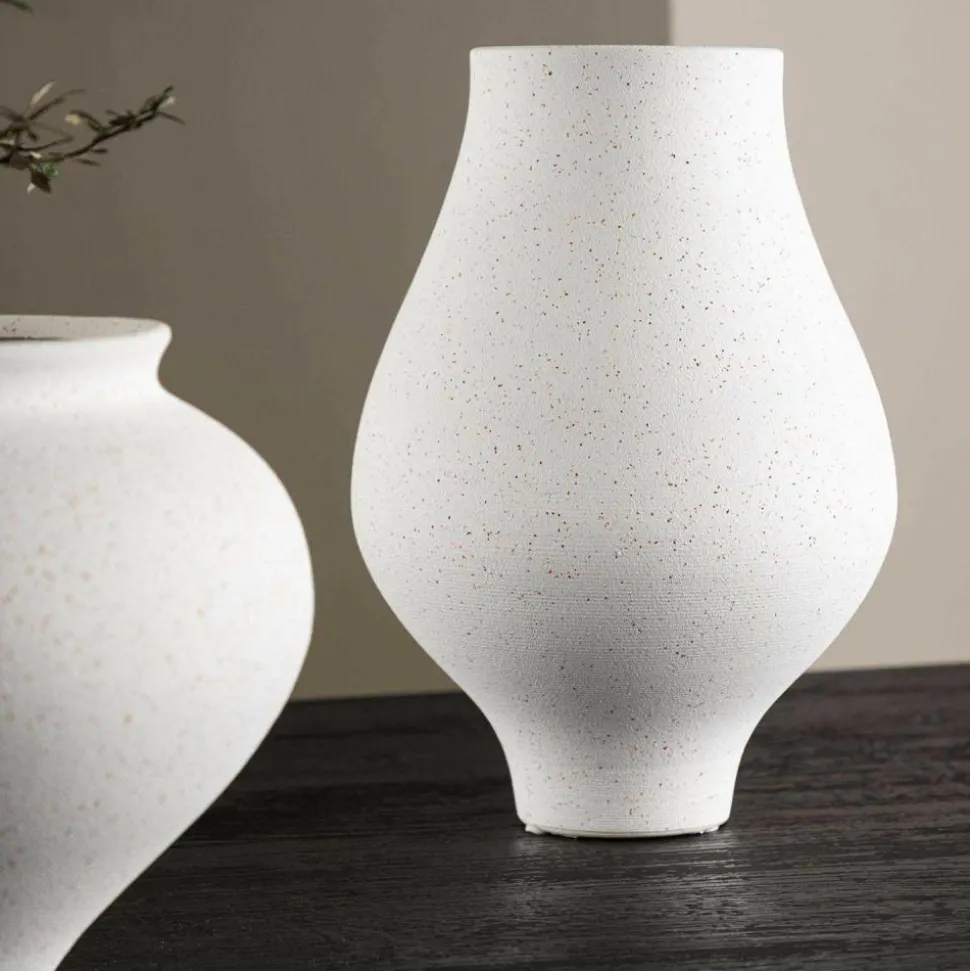 VENTURE HOME - Vase en grès rellis 10x24 cm