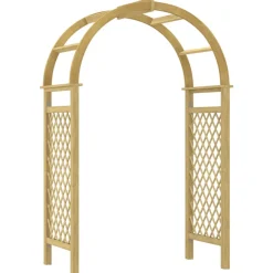 VIDAXL - Arche avec treillis 141x97x243 cm bois de pin massif imprégné