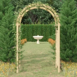 VIDAXL - Arche avec treillis 141x97x243 cm bois de pin massif imprégné