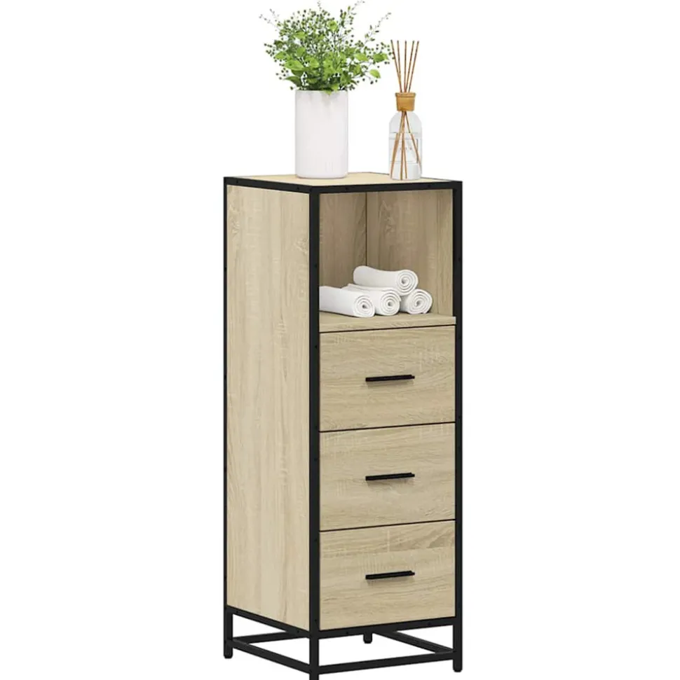 VIDAXL - Armoire de salle de bain chêne sonoma 35x37,5x100 cm