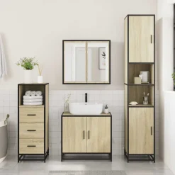 VIDAXL - Armoire de salle de bain chêne sonoma 35x37,5x100 cm