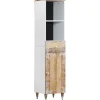 VIDAXL - Armoire de salle de bain 38x33,5x160 cm bois massif de manguier