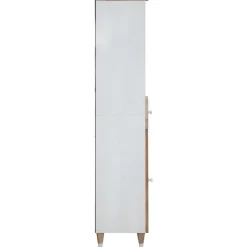 VIDAXL - Armoire de salle de bain 38x33,5x160 cm bois massif de manguier