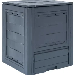 VIDAXL - Bac à compost de jardin gris 60x60x73 cm 260 l