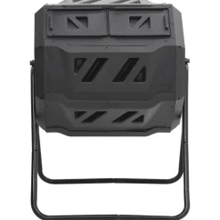 VIDAXL - Bac à compost de jardin noir 73x64x95 cm 160 l