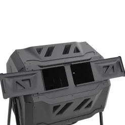 VIDAXL - Bac à compost de jardin noir 73x64x95 cm 160 l