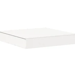 VIDAXL - Bac à sable avec couvercle blanc bois massif de pin