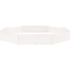 VIDAXL - Bac à sable avec sièges blanc octogone bois de pin massif