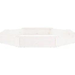 VIDAXL - Bac à sable avec sièges blanc octogone bois de pin massif