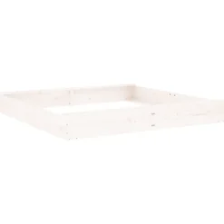 VIDAXL - Bac à sable avec sièges blanc carré bois de pin massif