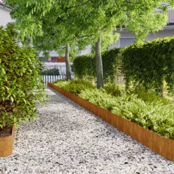 VIDAXL - Bordures de pelouse 10 pcs 20x103 cm acier corten flexible