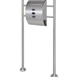 VIDAXL - Boîte à lettre sur support en acier inoxydable