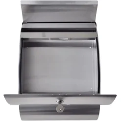 VIDAXL - Boîte à lettre sur support en acier inoxydable