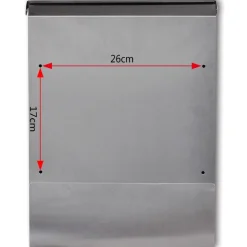 VIDAXL - Boîte aux lettres en acier inoxydable