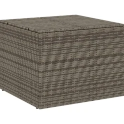 VIDAXL - Boîte de rangement de jardin gris 291l résine tressée