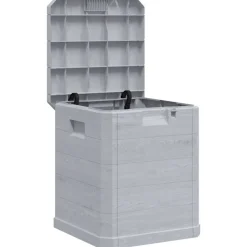 VIDAXL - Boîte de rangement de jardin 90 l gris clair