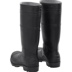 VIDAXL - Bottes de pluie noir taille 43 pvc