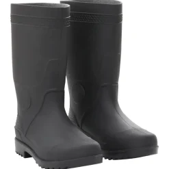 VIDAXL - Bottes de pluie noir taille 39 pvc