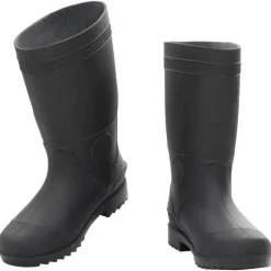 VIDAXL - Bottes de pluie noir taille 39 pvc