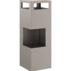 VIDAXL - Braise marron 35 x 35 x 100 cm acier résistant aux intempéries