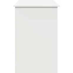 VIDAXL - Bureau blanc 102x50x75 cm bois d'ingénierie