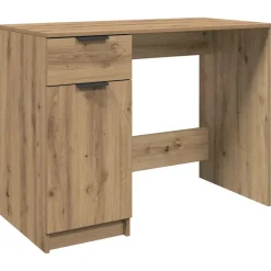 VIDAXL - Bureau chêne artisanal 100x50x75 cm bois d'ingénierie