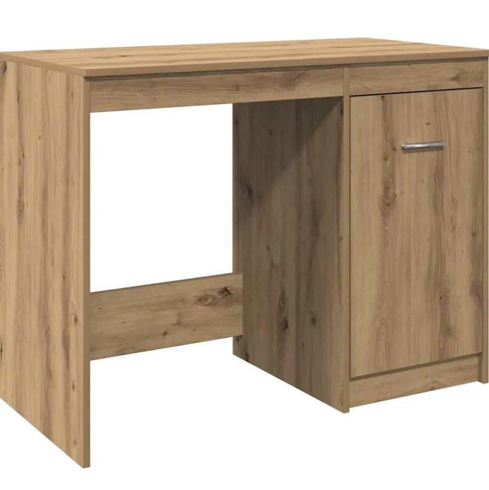 VIDAXL - Bureau chêne artisanal 100x50x76 cm bois d'ingénierie