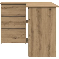 VIDAXL - Bureau d'angle chêne artisanal 145x100x76 cm bois d'ingénierie