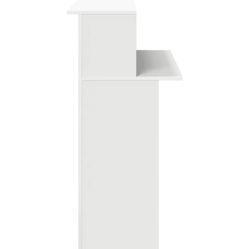 VIDAXL - Bureau de réception blanc 100x50x103,5 cm bois d'ingénierie