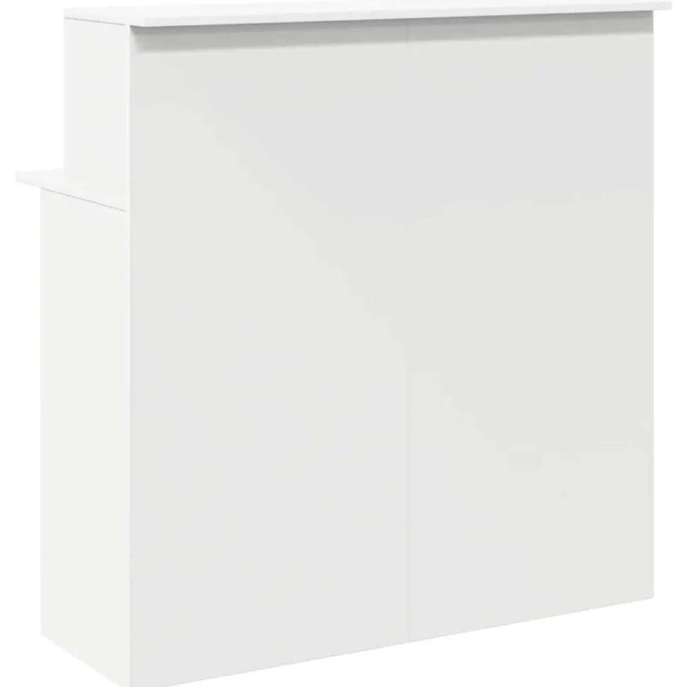 VIDAXL - Bureau de réception blanc 100x50x103,5 cm bois d'ingénierie