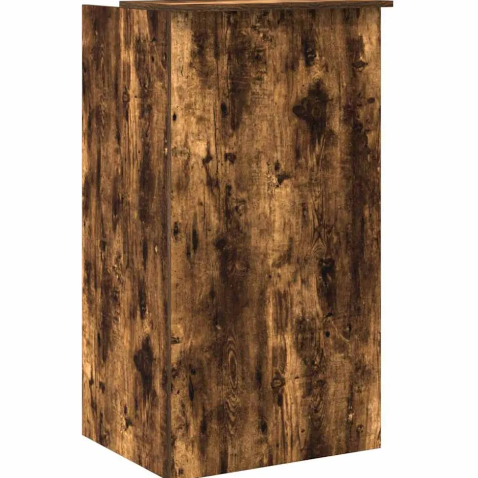 VIDAXL - Bureau de réception chêne fumé 55x50x103,5 cm bois d'ingénierie