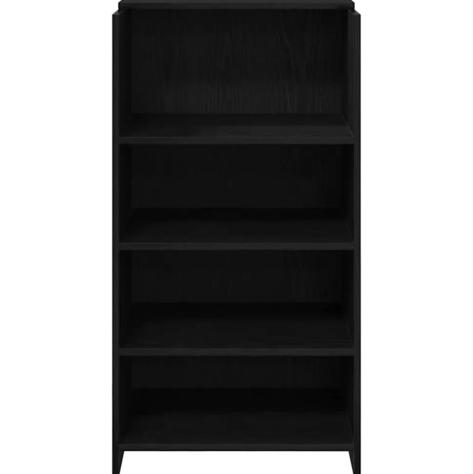 VIDAXL - Bureau de réception noir 55x50x103,5 cm bois d'ingénierie